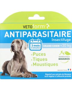 Vetoform Pipette Antiparasitaire Grand Chien 2ml x6