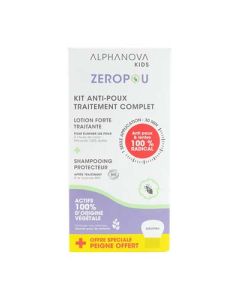 Alphanova Zéropou Kit Anti Poux Traitement Complet