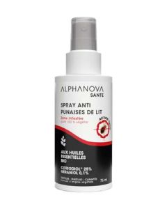 Alphanova Santé Spray Anti-Punaises de Lit 75ml