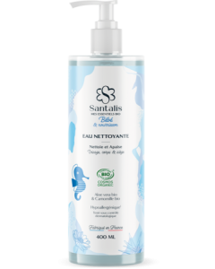 Santalis Bébé Eau Nettoyante Bio 400ml