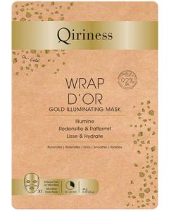 Qiriness Wrap d'Or Masque Tissus Illuminateur 20g