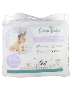 Green Tribu Couches Écologiques Midi Taille 3 (4-9kg)