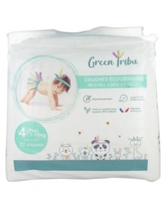 Green Tribu Couches Écologiques Maxi Taille 4 (7-18kg)