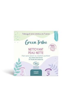 Green Tribu Nettoyant Bio Peau Nette Pain Au Charbon 110g