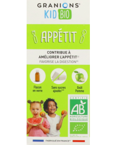 Granions Enfant Bio Appetit Sirop Poire 125ml