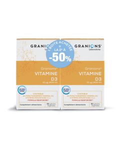 Granions Vitamine D3 60 Gélules Lot de 2