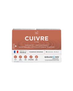 Granions Cuivre Ampoules Buvables x30