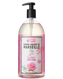 MKL Green Nature Savon Liquide Marseille Bio Rose 1L