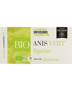 Dayang Infusion Anis Vert Bio Infusettes 1g5 x20