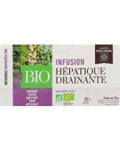 Dayang Infusion Hepatique Drainante Bio Infusettes 1g5 x20
