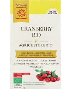 Dayang Cranberry Bio Gélules x15