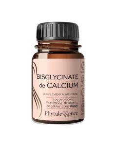 Phytalessence Élémentaires Bisglycinate De Calcium et Vitamine D3 60 gélules