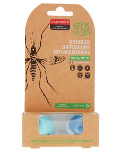 Manouka Diffuseur Boule Antimoustiques Bleu X2
