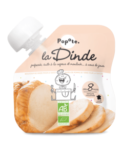 Popote Gourde Dinde Bio 60g