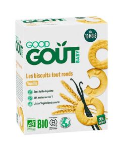 Good Gout Baby Biscuit Tout Rond Vanille Bio 80g