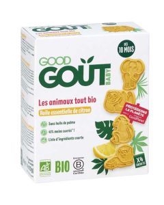 Good Goût les Animaux Tout Bio à L'Huille Essentielle de Citron 80g