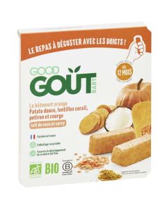 Good Goût le Bâtonnet Orange : Patate Douce, Lentilles Corail, Potiron et Courge 120g
