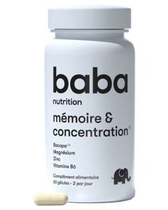 Baba Nutrition Mémoire Gélules x60