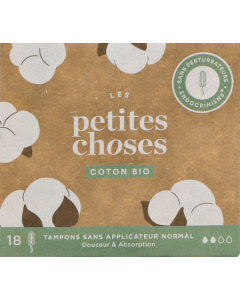 Les Petites Choses Tampon Bio Sans Applicateur Flux Normal x18