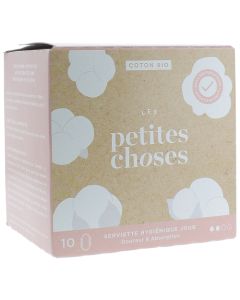 Les Petites Choses Serviette Hygiénique Jour Coton Bio x10