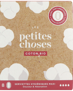 Les Petites Choses Serviette Hygiénique Bio Extra Long x8