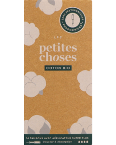 Les Petites Choses Tampon Bio Avec Applicateur Super+ x14