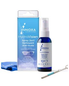 Innoxa Hydravision Spray 2en1 Nettoyant Antibuée 30ml