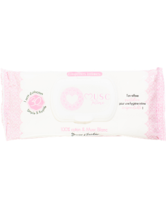 Musc Intime Lingettes Intimes Coton Musc Blanc Sachet Individuel x30
