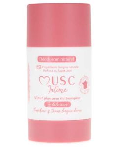 Musc Intime Déodorant Naturel Sweet Litchi Roll-On 50g