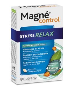 Nutreov Magné Control Stress Relax 30 Comprimés