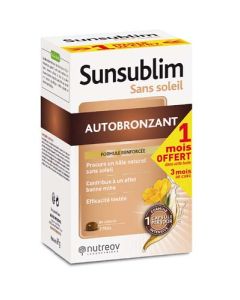 Nutreov Sunsublim Autobronzant Ultra 84 Capsules Dont 1 Mois Offert