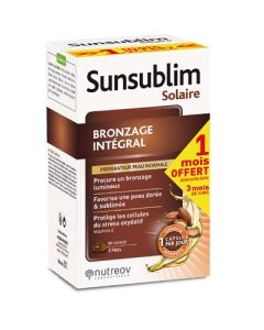 Nutreov Sunsublim Bronzage Intégral 60 Capsules + 1 Mois Offert