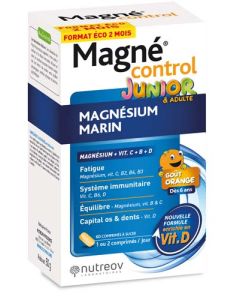 Nutreov Magne Control Junior Magnésium Marin 60 Comprimés