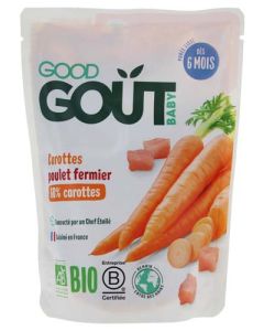 Good Gout Baby Carottes Poulet Bio 190g
