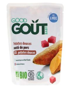 Good Gout Baby Patates Douces Sauté de Porc Bio 190g