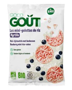 Good Gout Baby Mini Galette de Riz Myrtille Bio 40g