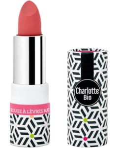 Charlotte Bio 08 Rouge À Lèvres Rouge Rosé Mat Bio 3,5 g