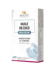 Biocyte Huile De Coco Peau Sèche 30 capsules