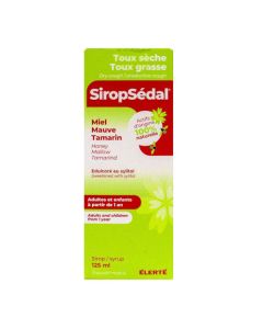 Elerté SiropSédal Toux Sèche & Grasse Miel Mauve Tamarin Sirop 125ml