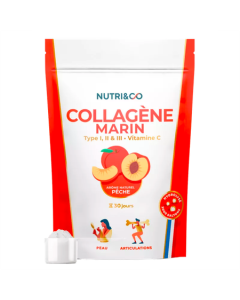 Nutri&Co Le Collagène Poudre Goût Pêche 190g