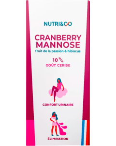Nutri&Co Cranberry Mannose Goût Cerise Sachets x10
