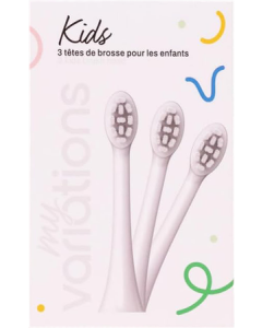 My Variations Pack 3 Têtes de Brosse Kids Blanc