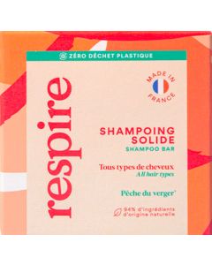 Respire Shampoing Solide Pêche du Verger 75 g