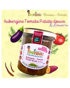 Potidou Petit Pot Bébé Aubergine Tomate Patate Douce 190g