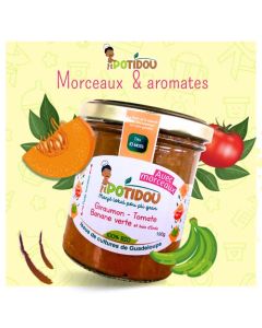 Potidou Petit Pot Bébé Giraumon Tomate Banane Verte Aromate