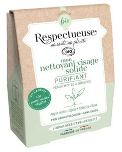 Respectueuse Nettoyant Visage Solide Purifiant Bio