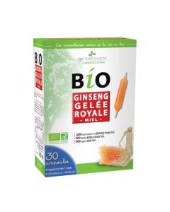 3 Chênes Bio Ginseng Gelée Royale Extra Fort 30 Ampoules