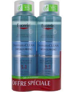 Eucerin Dermatoclean Eau Micellaire 3en1 400ml X2