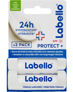 Labello Duo Protect+ Spf15 Stick à Lèvres 4g8 X2