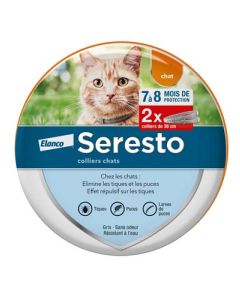 Seresto Collier Puces Tiques Chat x2